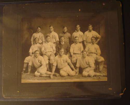 Early Team with N on Full Collar Uniforms Falls, NY  Studio